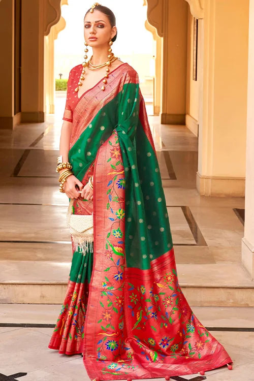 Pithani-Patola-Silk-Saree-With-Blouse