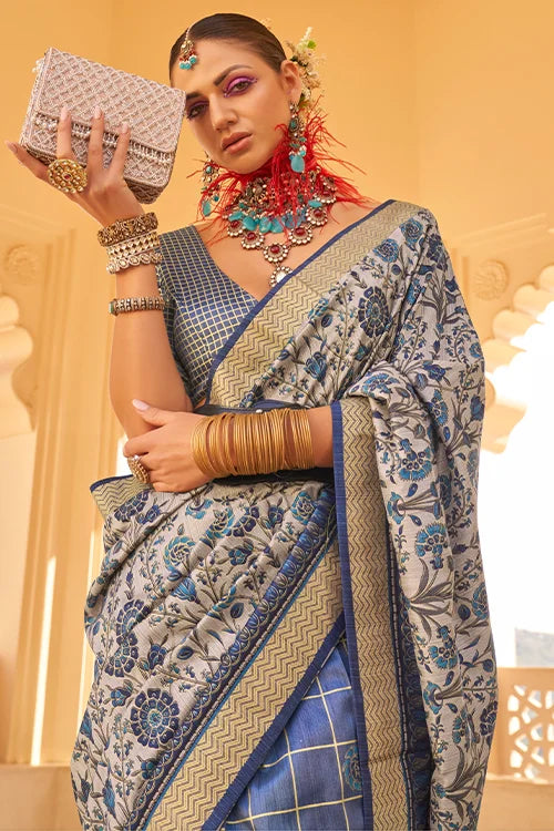 Patola-Silk-Saree-With-Blouse-Piece