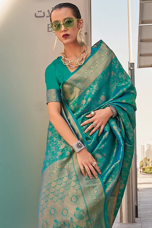 Banarashi Silk Saree With Blouse