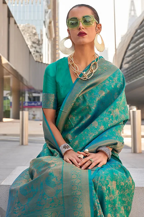 Banarashi Silk Saree With Blouse