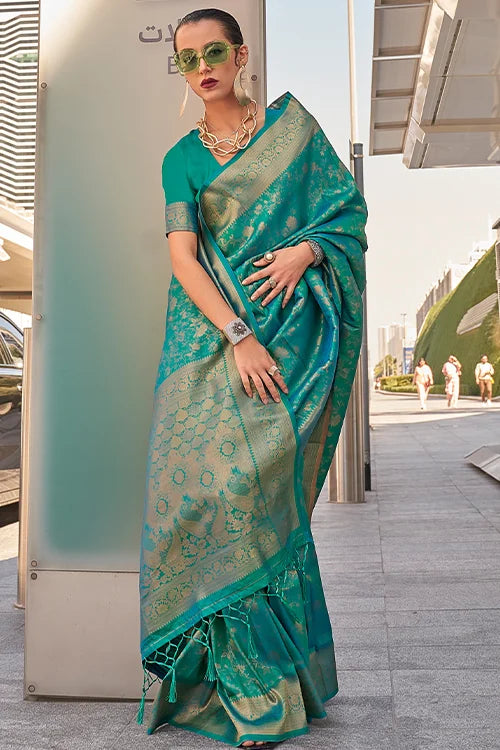 Banarashi Silk Saree With Blouse