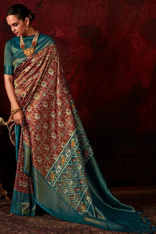 Digital-Printed-Saree-With-Blouse-Piece