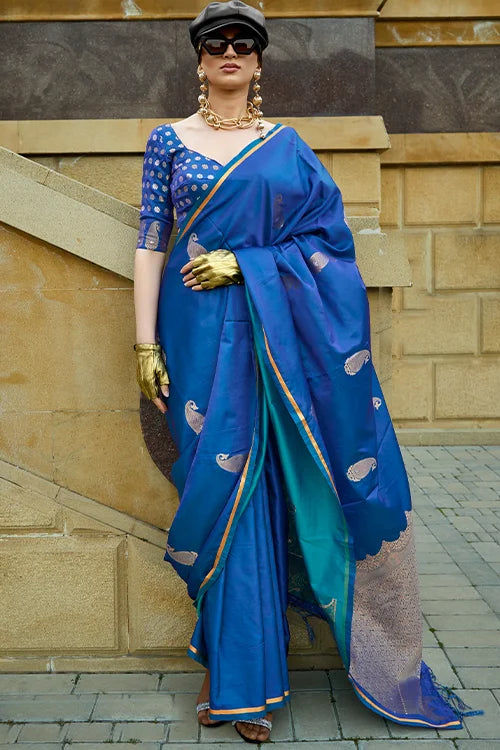 Designer Silk Saree With Blouse