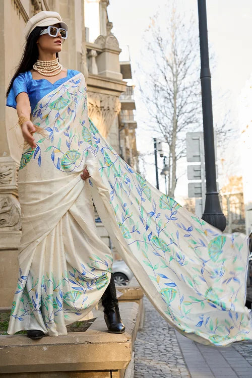 Digital-Printed-Satin-Silk-Saree-With-Blouse