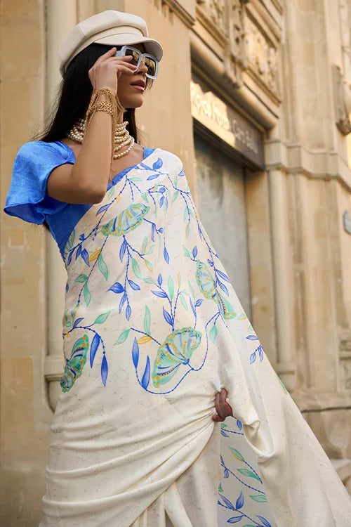 Digital-Printed-Satin-Silk-Saree-With-Blouse