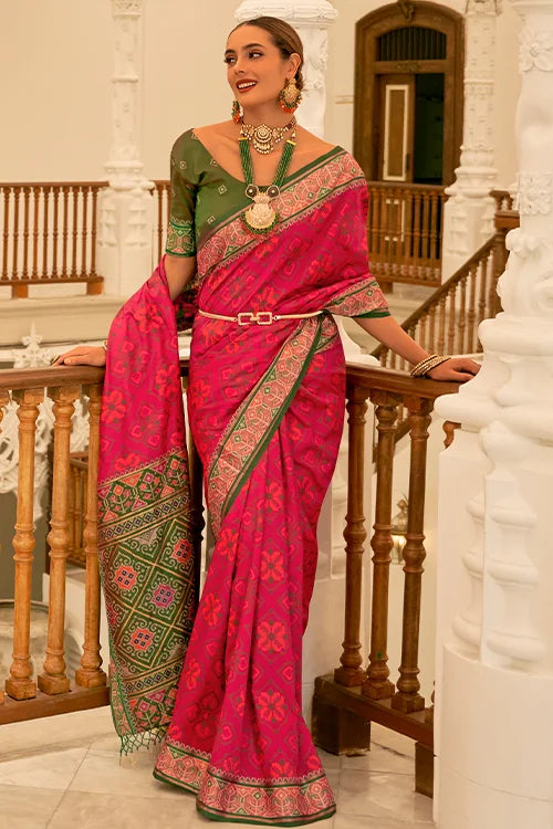 Banarasi Patola  Silk Saree With Blouse