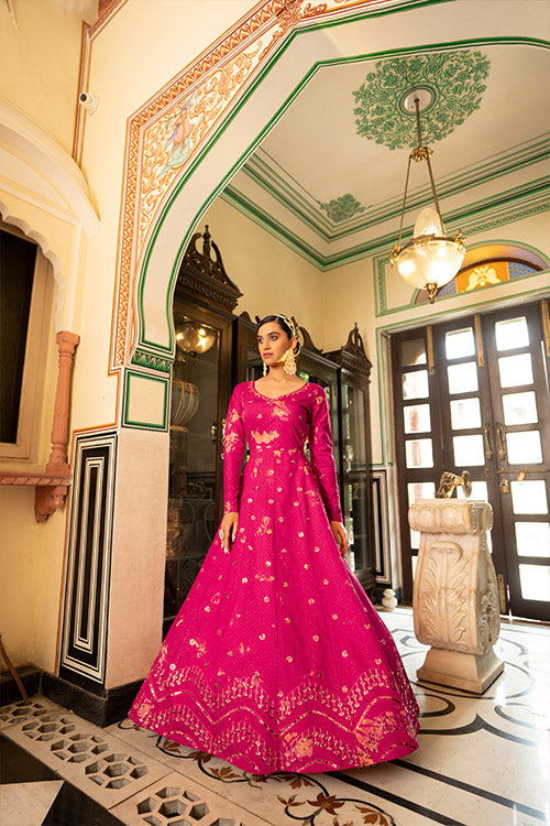  Embroidered Anarkali Gown