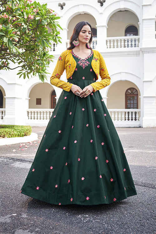  Embroidered Anarkali Gown