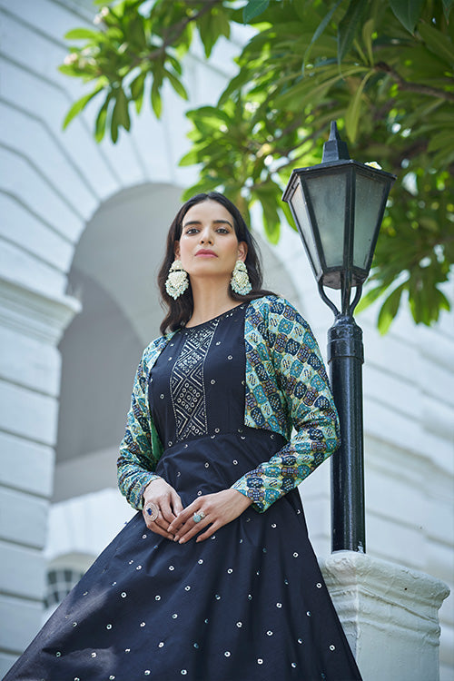 Embroidered Anarkali Gown