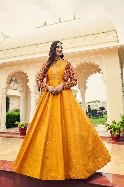 Embroidered Anarkali Gown