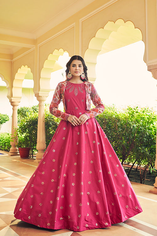 Rani Embroidered Anarkali Gown