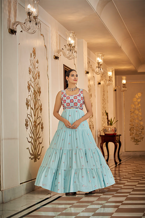 Embroidered Anarkali Gown