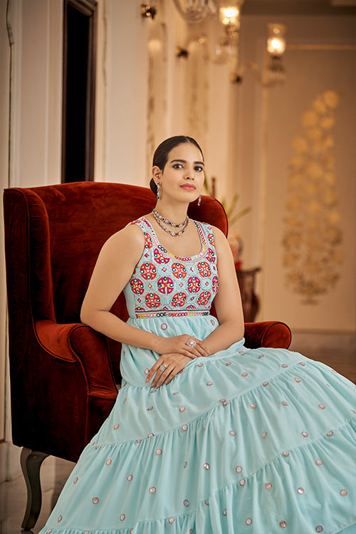 Embroidered Anarkali Gown