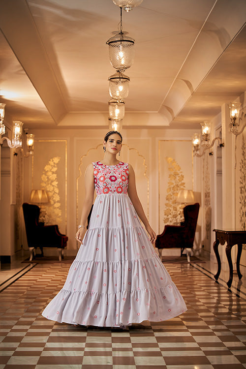 Embroidered Anarkali Gown