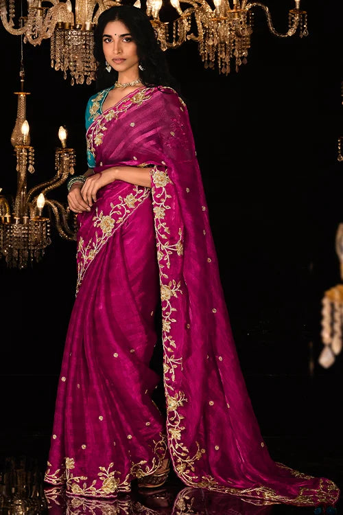 Awesome Saree With Designer Blouse