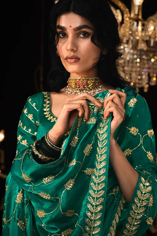 Beautiful Designer Sari With Fancy Blouse 