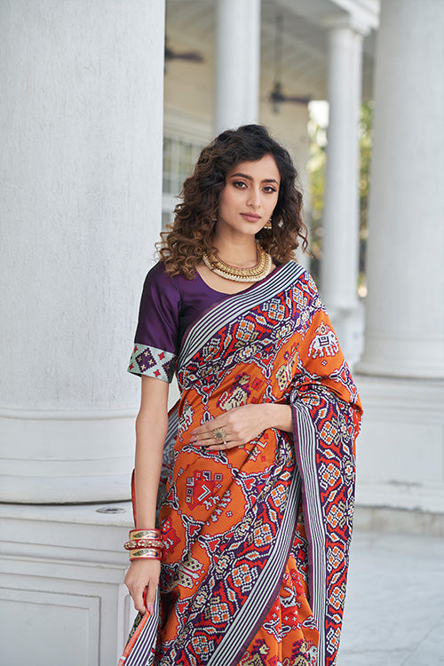  Patola Weaving Silk Saree 