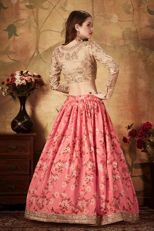 printed lehenga