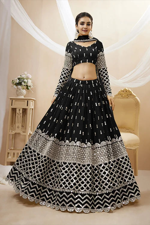 Trendy Black Lehenga Choli