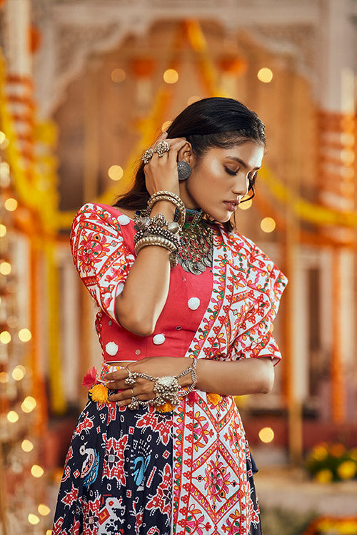 Digital Printed Work Navratri Lehenga