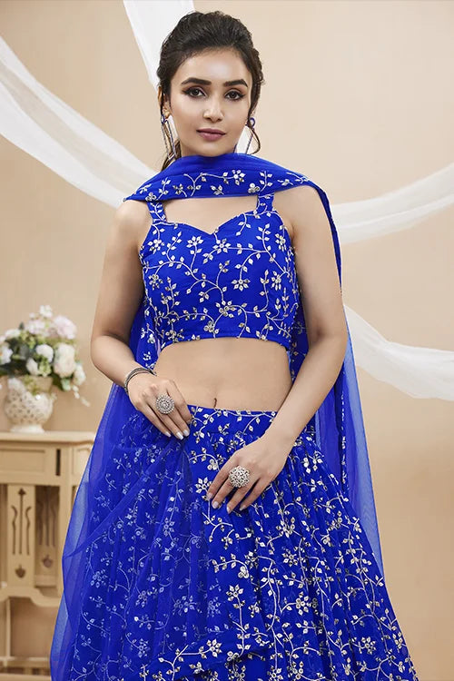 Blue lehenga