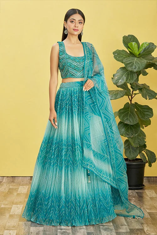 BLUE LEHENGA CHOLI