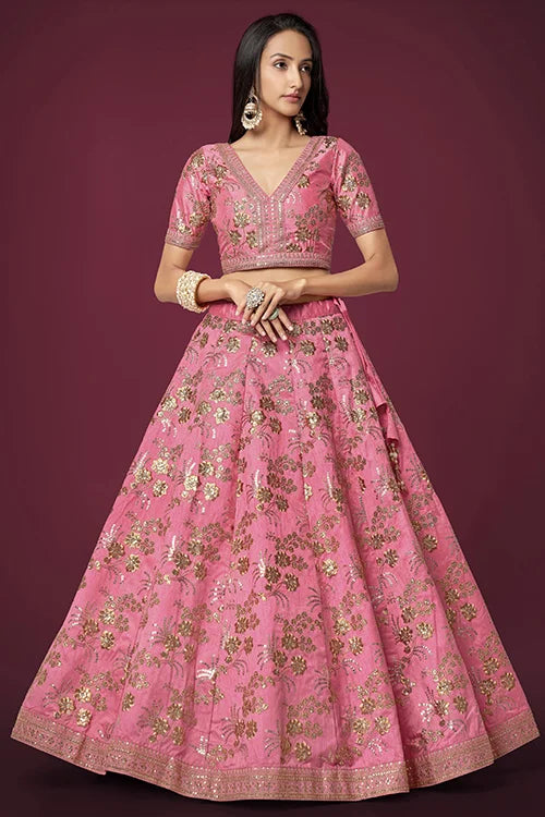 sequins lehenga choli