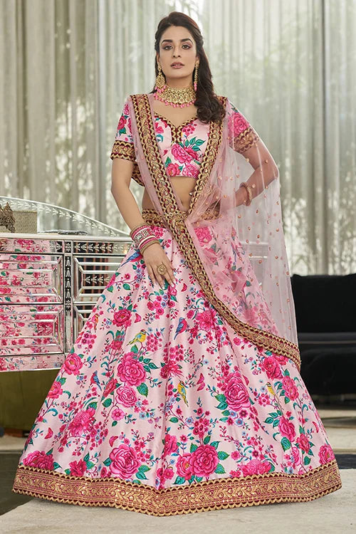 pink lehenga