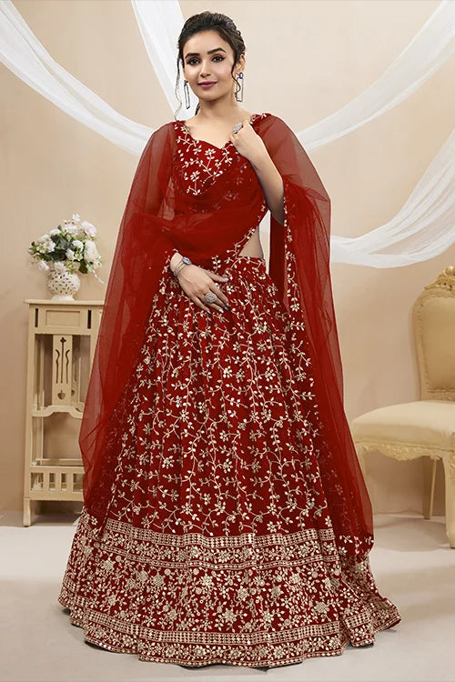 Red lehenga choli