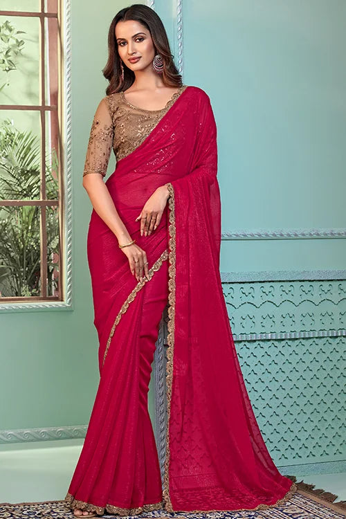 Designer Wedding Saree With Blouse