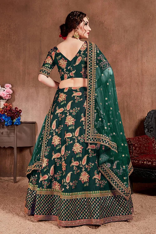 Bridal double dupatta lehenga choli