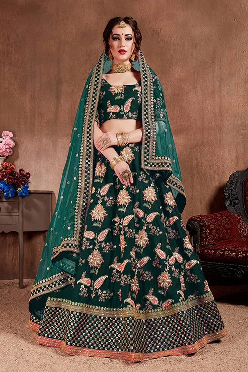 Green lehenga choli