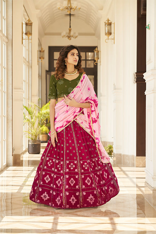 Sequins Embroidered Lehenga