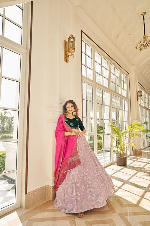 Sequince Embroidered Lehenga