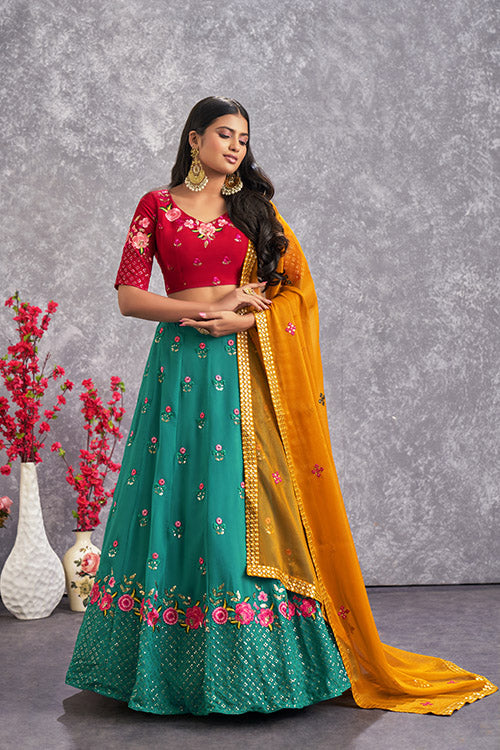 Firozi Blue Lehenga