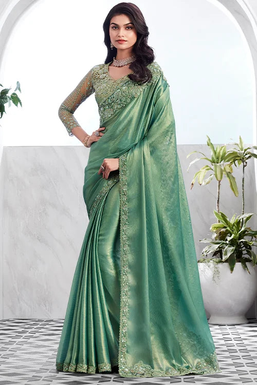 Fancy-saree-With-Designer-Blouse