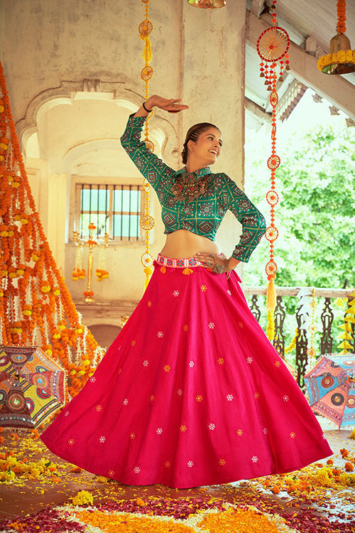 Navratri Crop-Top Skirt