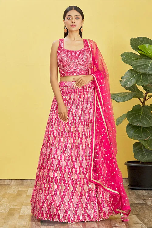 Pink lehenga choli