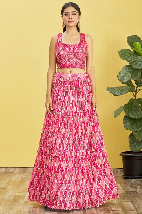 Embroiderd lehenga