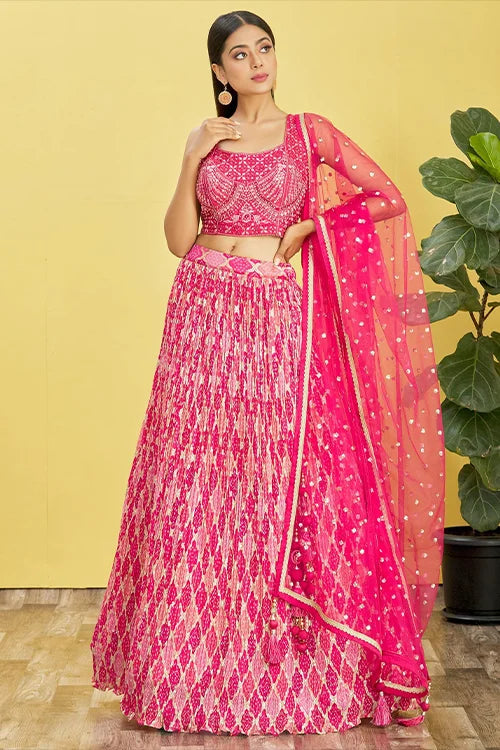 georgette ghaghara choli