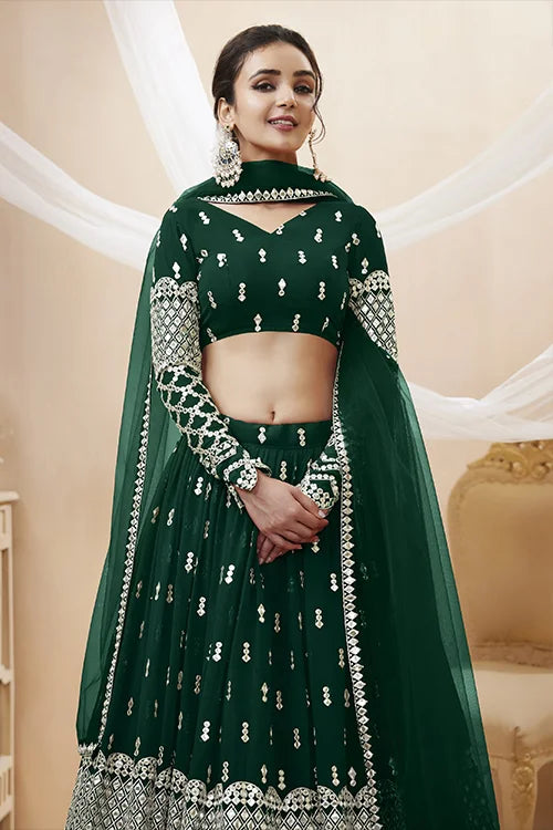 Intricately embroidered lehenga choli