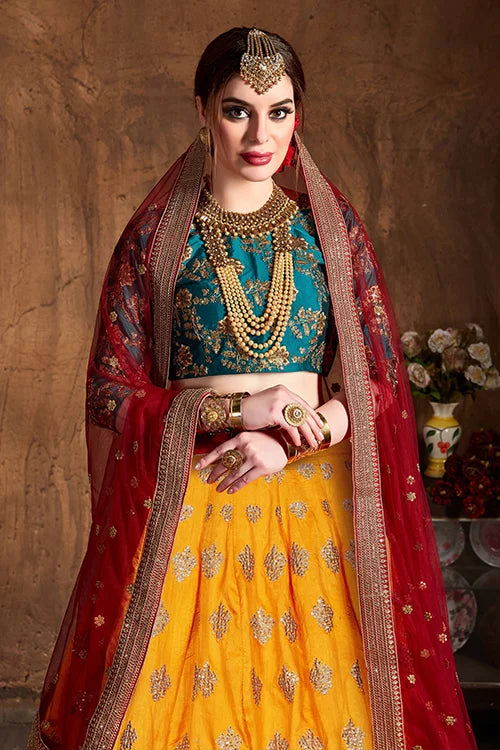 Exclusive yellow lehenga choli