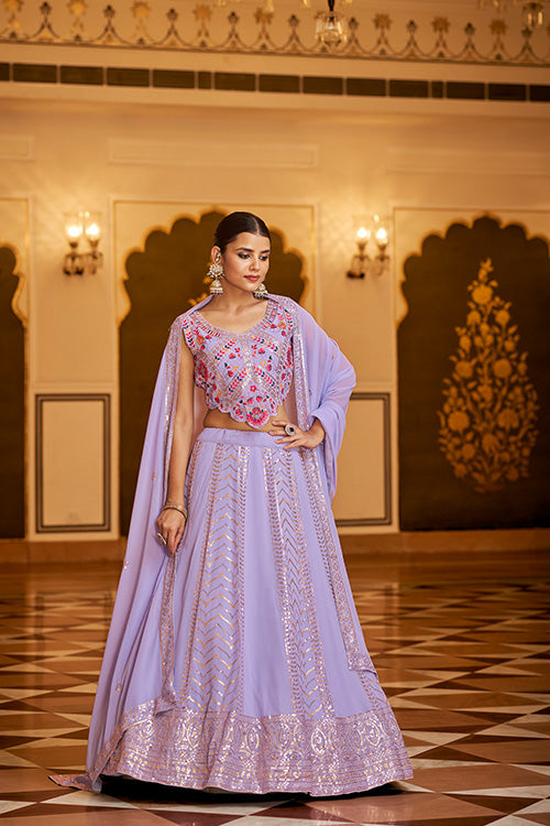 Lavender Lehenga Choli