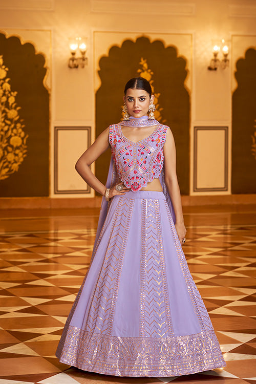 Lavender Lehenga Choli