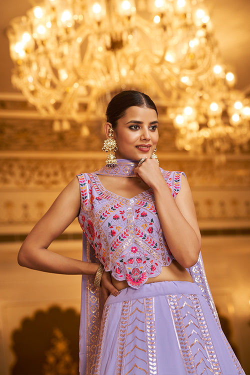 Lavender Lehenga Choli