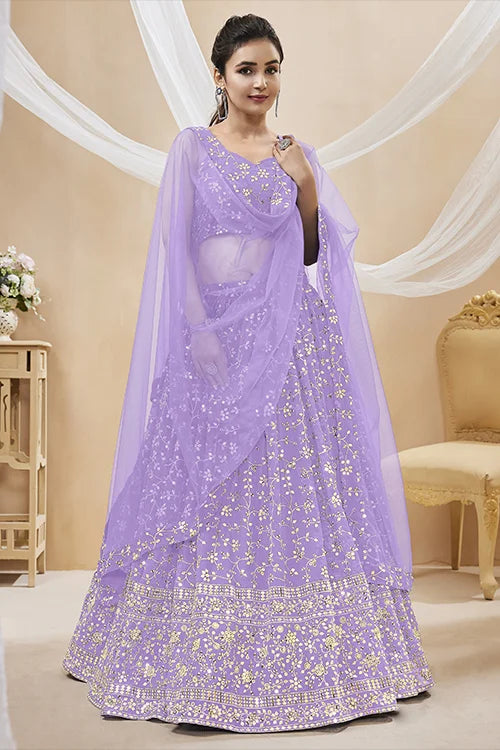 Lavender lehenga choli