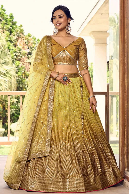 Yellow lehenga