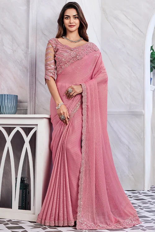 Designer-Saree-With-Blouse-Piece