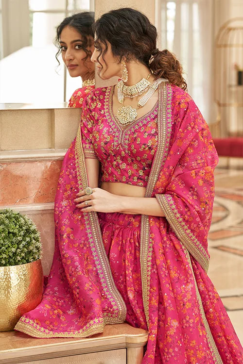 Pink Bridal Wear