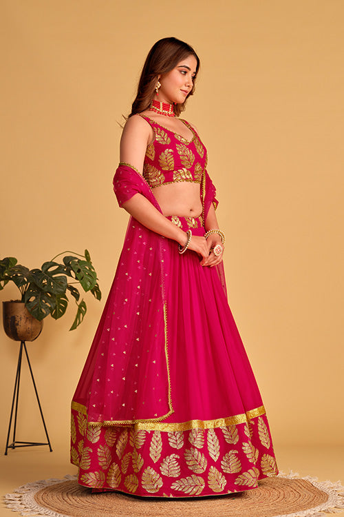 Pink Bridal Lehenga Choli Designs